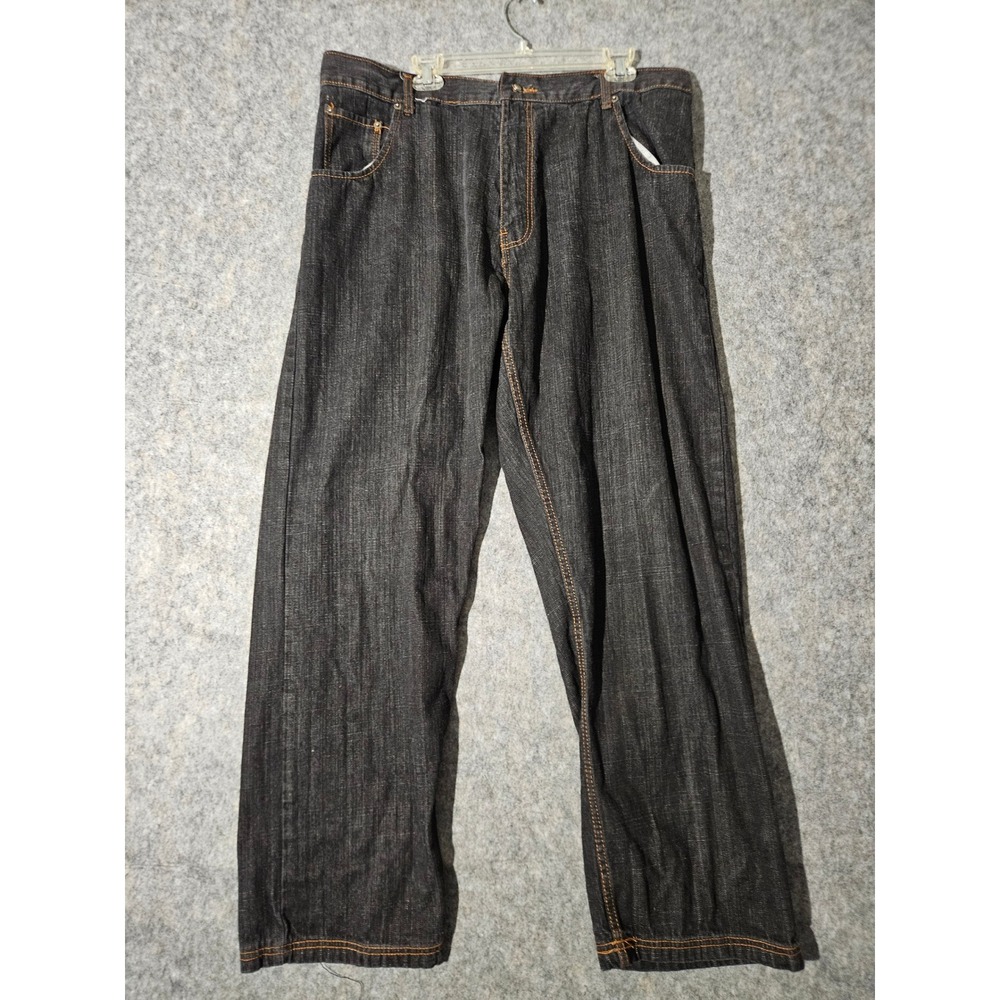 Joker Jeans Mens 40x32 Black Baggy Hip Hop Denim